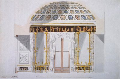 Design for the Jasper Cabinet in the Agate Pavilion at Tsarskoye Selo, c.1780 by Charles Cameron